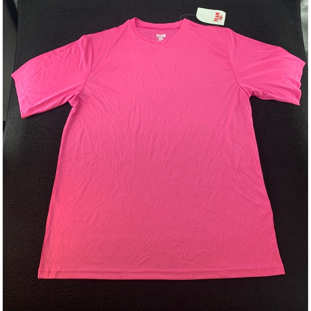 Team 365 Athletic‎ Sporty T Shirt Top Short Sleeve Pink L/G Men's